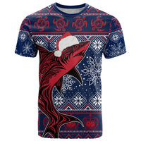 Samoa Manuia Le Kirisimasi T Shirt Samoan Fishing Tribal Pattern Christmas Vibe - Wonder Print Shop