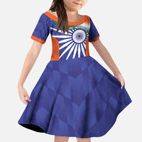 India Cricket Custom Family Matching Puletasi and Hawaiian Shirt Ashoka Chakra with Flag Style - Wonder Print Shop