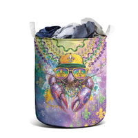 Mardi Gras Crawfish Laundry Basket NOLA Fat Tuesday Drip Art - Wonder Print Shop