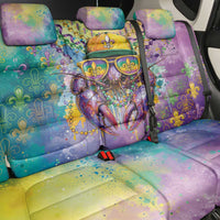 Mardi Gras Crawfish Back Car Seat Cover NOLA Fat Tuesday Drip Art - Wonder Print Shop