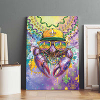 Mardi Gras Crawfish Canvas Wall Art NOLA Fat Tuesday Drip Art - Wonder Print Shop