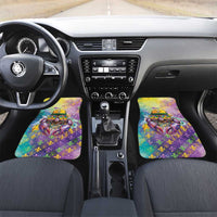 Mardi Gras Crawfish Personalized Car Mats NOLA Fat Tuesday Drip Art - Wonder Print Shop