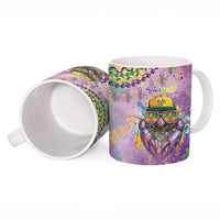 Mardi Gras Crawfish Personalized Ceramic Mug NOLA Fat Tuesday Drip Art - Wonder Print Shop