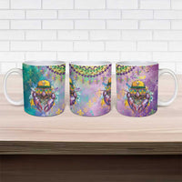 Mardi Gras Crawfish Personalized Ceramic Mug NOLA Fat Tuesday Drip Art - Wonder Print Shop