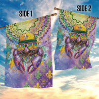 Mardi Gras Crawfish Garden Flag NOLA Fat Tuesday Drip Art - Wonder Print Shop