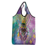 Mardi Gras Crawfish Grocery Bag NOLA Fat Tuesday Drip Art - Wonder Print Shop