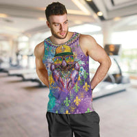 Mardi Gras Crawfish Personalized Men Tank Top NOLA Fat Tuesday Drip Art - Wonder Print Shop