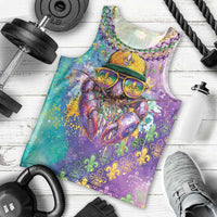 Mardi Gras Crawfish Personalized Men Tank Top NOLA Fat Tuesday Drip Art - Wonder Print Shop