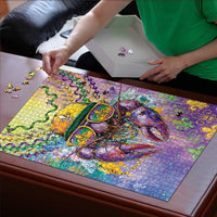 Mardi Gras Crawfish Puzzle NOLA Fat Tuesday Drip Art - undefined