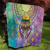 Mardi Gras Crawfish Quilt NOLA Fat Tuesday Drip Art - Wonder Print Shop