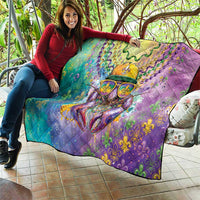 Mardi Gras Crawfish Quilt NOLA Fat Tuesday Drip Art - Wonder Print Shop