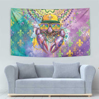 Mardi Gras Crawfish Tapestry NOLA Fat Tuesday Drip Art - Wonder Print Shop