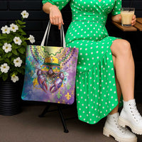 Mardi Gras Crawfish Tote Bag NOLA Fat Tuesday Drip Art - Wonder Print Shop