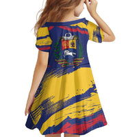 Venezuela Fuerza Y Esperanza Family Matching Short Sleeve Bodycon Dress and Hawaiian Shirt - Wonder Print Shop