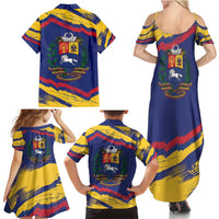 Venezuela Fuerza Y Esperanza Family Matching Summer Maxi Dress and Hawaiian Shirt - Wonder Print Shop