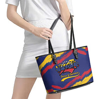 Venezuela Fuerza Y Esperanza Leather Tote Bag - Wonder Print Shop