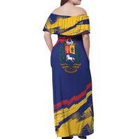 Venezuela Fuerza Y Esperanza Off Shoulder Maxi Dress - Wonder Print Shop