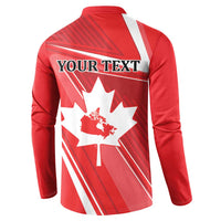 Personalized Beaver and Goose Happy Canada Day Button Sweatshirt Est 1867 A Mari Usque Ad Mare