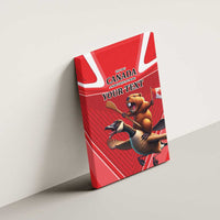 Personalized Beaver and Goose Happy Canada Day Canvas Wall Art Est 1867 A Mari Usque Ad Mare