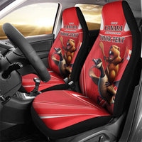 Personalized Beaver and Goose Happy Canada Day Car Seat Cover Est 1867 A Mari Usque Ad Mare