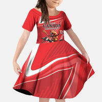 Personalized Beaver and Goose Happy Canada Day Family Matching Mermaid Dress and Hawaiian Shirt Est 1867 A Mari Usque Ad Mare