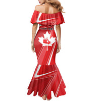 Personalized Beaver and Goose Happy Canada Day Family Matching Mermaid Dress and Hawaiian Shirt Est 1867 A Mari Usque Ad Mare