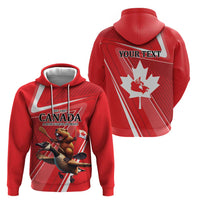 Personalized Beaver and Goose Happy Canada Day Hoodie Est 1867 A Mari Usque Ad Mare