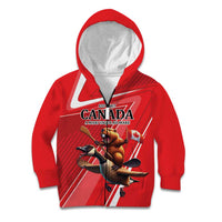 Personalized Beaver and Goose Happy Canada Day Kid Hoodie Est 1867 A Mari Usque Ad Mare
