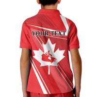 Personalized Beaver and Goose Happy Canada Day Kid Polo Shirt Est 1867 A Mari Usque Ad Mare