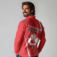 Personalized Beaver and Goose Happy Canada Day Long Sleeve Polo Shirt Est 1867 A Mari Usque Ad Mare