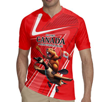 Personalized Beaver and Goose Happy Canada Day Rugby Jersey Est 1867 A Mari Usque Ad Mare