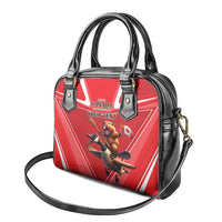Personalized Beaver and Goose Happy Canada Day Shoulder Handbag Est 1867 A Mari Usque Ad Mare