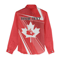 Personalized Beaver and Goose Happy Canada Day Women Casual Shirt Est 1867 A Mari Usque Ad Mare