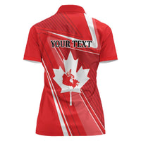 Personalized Beaver and Goose Happy Canada Day Women Polo Shirt Est 1867 A Mari Usque Ad Mare