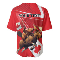 Personalized Beaver and Moose Happy Canada Day Baseball Jersey Est 1867 A Mari Usque Ad Mare
