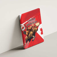 Personalized Beaver and Moose Happy Canada Day Canvas Wall Art Est 1867 A Mari Usque Ad Mare