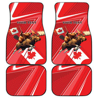 Personalized Beaver and Moose Happy Canada Day Car Mats Est 1867 A Mari Usque Ad Mare