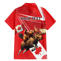 Personalized Beaver and Moose Happy Canada Day Family Matching Mermaid Dress and Hawaiian Shirt Est 1867 A Mari Usque Ad Mare