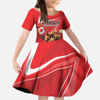 Personalized Beaver and Moose Happy Canada Day Family Matching Tank Maxi Dress and Hawaiian Shirt Est 1867 A Mari Usque Ad Mare