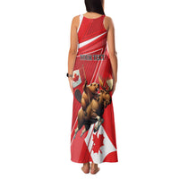 Personalized Beaver and Moose Happy Canada Day Family Matching Tank Maxi Dress and Hawaiian Shirt Est 1867 A Mari Usque Ad Mare