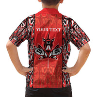 Personalized Canada Indigenous People Day Family Matching Long Sleeve Bodycon Dress and Hawaiian Shirt Haida Tribe Flag Tattoo Style