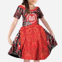 Personalized Canada Indigenous People Day Family Matching Long Sleeve Bodycon Dress and Hawaiian Shirt Haida Tribe Flag Tattoo Style