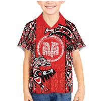 Personalized Canada Indigenous People Day Family Matching Mermaid Dress and Hawaiian Shirt Haida Tribe Flag Tattoo Style