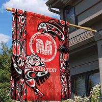 Personalized Canada Indigenous People Day Garden Flag Haida Tribe Flag Tattoo Style
