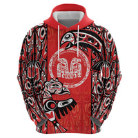 Personalized Canada Indigenous People Day Hoodie Haida Tribe Flag Tattoo Style
