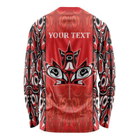 Personalized Canada Indigenous People Day Long Sleeve Shirt Haida Tribe Flag Tattoo Style
