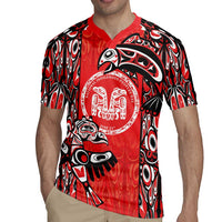 Personalized Canada Indigenous People Day Rugby Jersey Haida Tribe Flag Tattoo Style