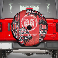 Personalized Canada Indigenous People Day Spare Tire Cover Haida Tribe Flag Tattoo Style