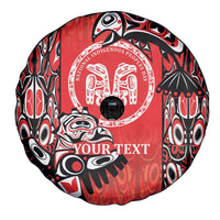 Personalized Canada Indigenous People Day Spare Tire Cover Haida Tribe Flag Tattoo Style