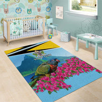 Personalized Pitons Saint Lucian Bougainvillea Area Rug